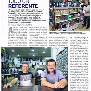 Moto Recambios Europa SL documento de prensa